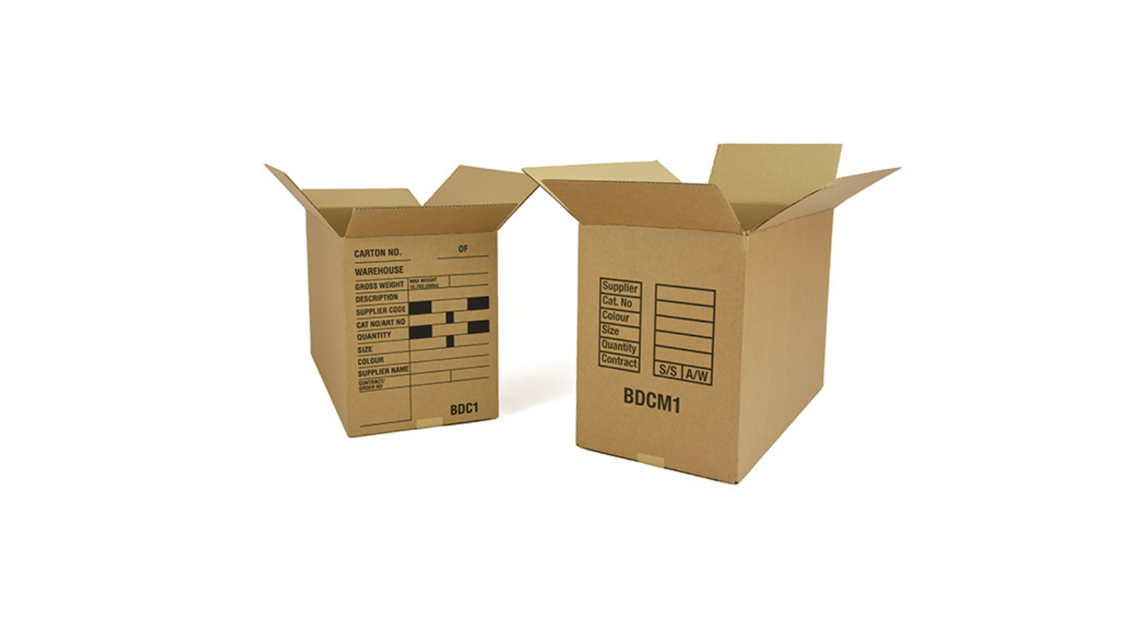 Cardboard sale box sizes