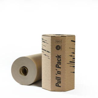 Leipa Pull 'N' Pack - 100% Recyclable Paper Void Fill Solution - Plain Brown