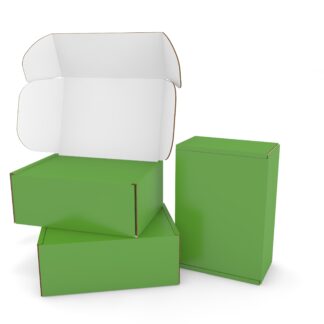 Eco-Friendly Green Postal Boxes - 255 x 240 x 100mm