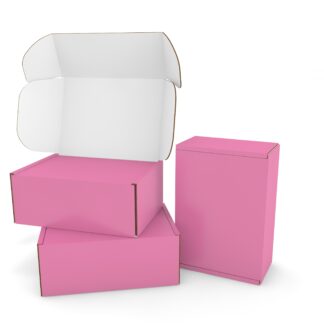 Stylish Pink Postal Boxes - 255 x 240 x 100mm