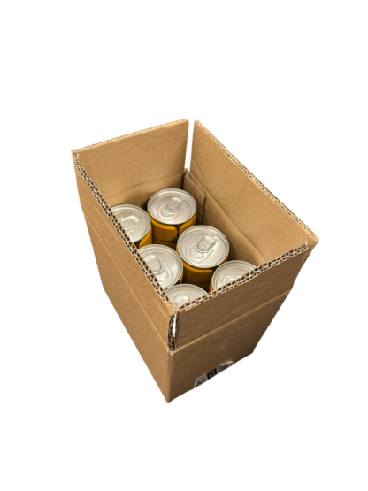 6 250ml Double Wall Slim Can Boxes - 163 x 109 x 135mm